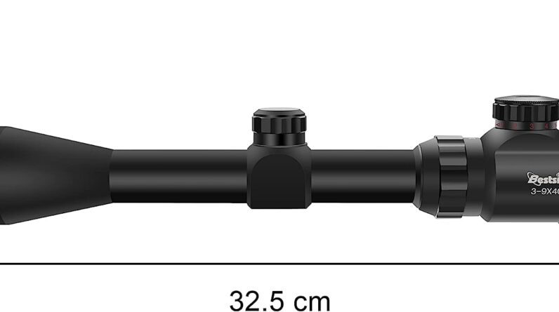 bestsight 3 9x40 rifle scopered green illumination systemrangefinder reticle riflescope for hunting with 20mm11mm rings 2